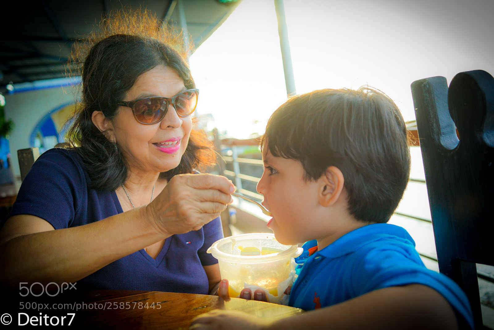 Sony a7S II sample photo. Beach grandma and grandson photography