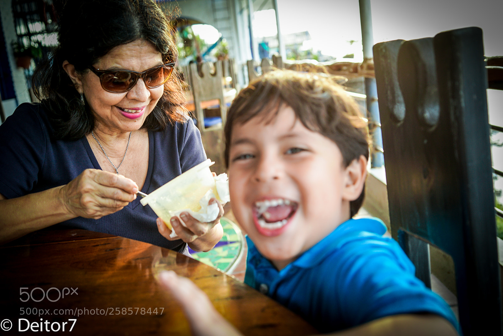 Sony a7S II sample photo. Beach grandma and grandson photography