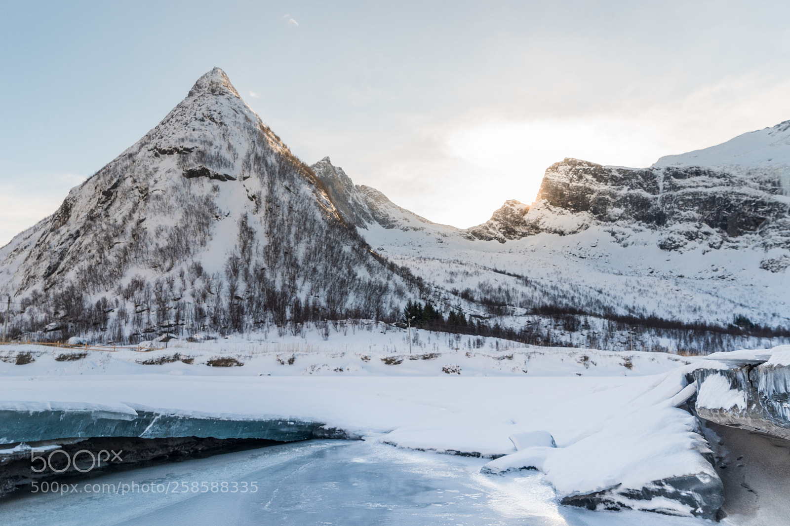 Sony a7 II sample photo. Early sunset in norway photography