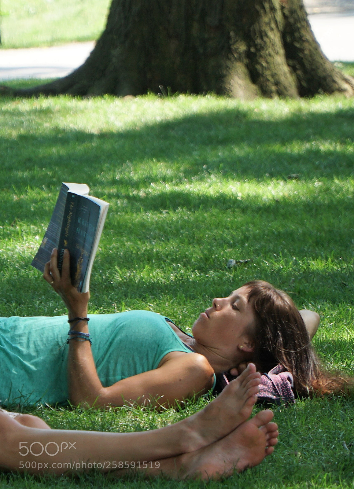 Sony a6500 sample photo. Reading a book at photography