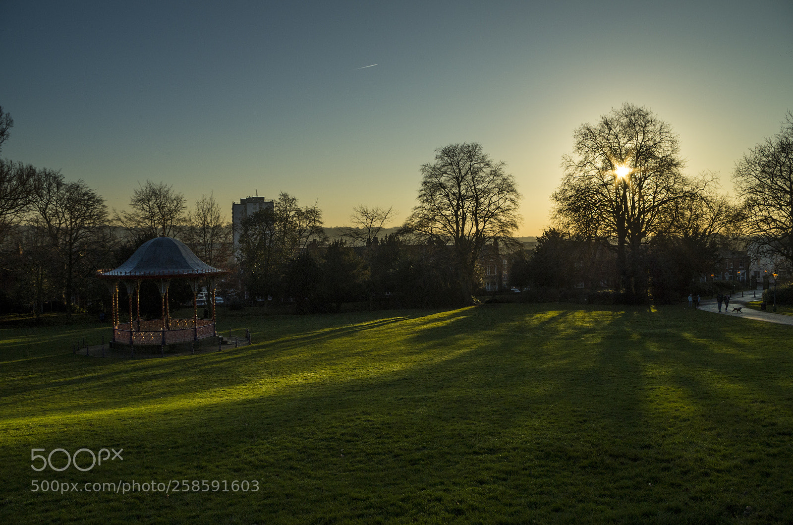 Pentax K-50 sample photo. Sunset in a park photography