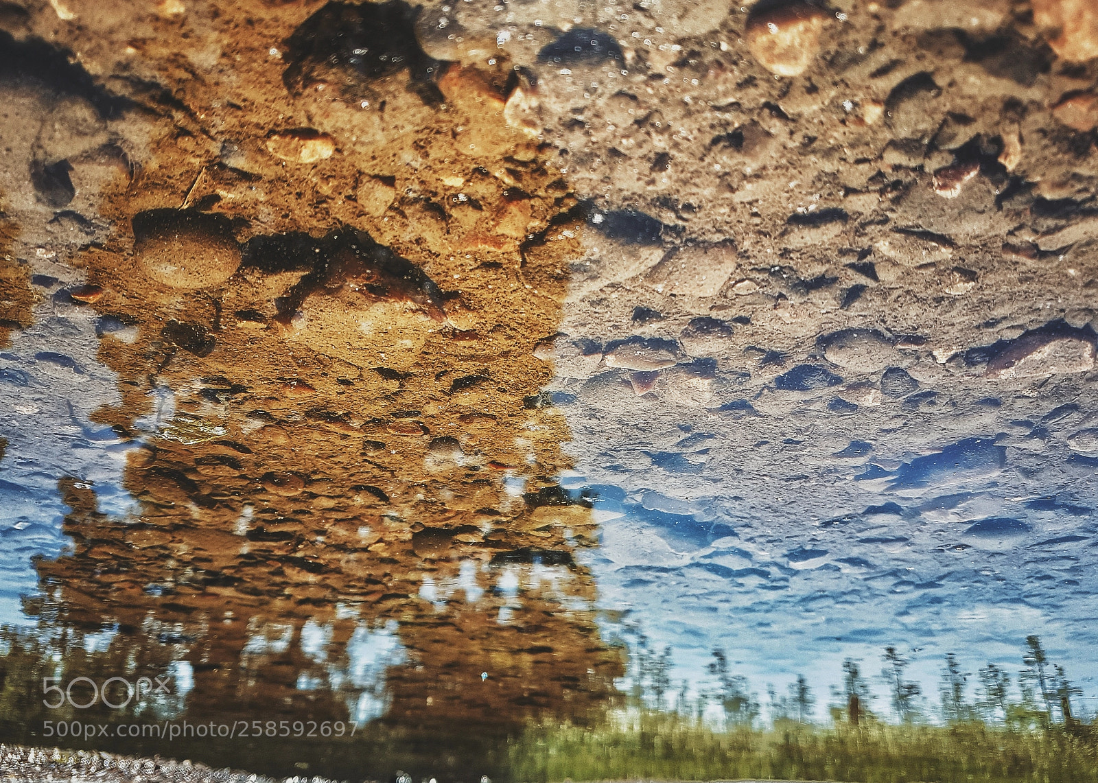 Samsung Galaxy S7 sample photo. A puddle of mud photography