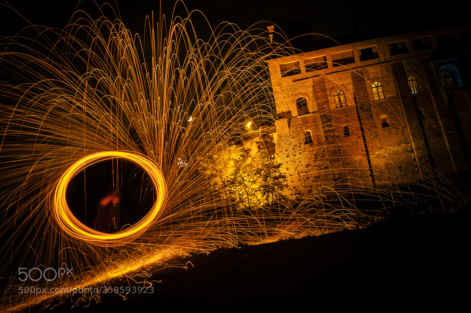 Canon EOS 5D sample photo. Steel wool photography