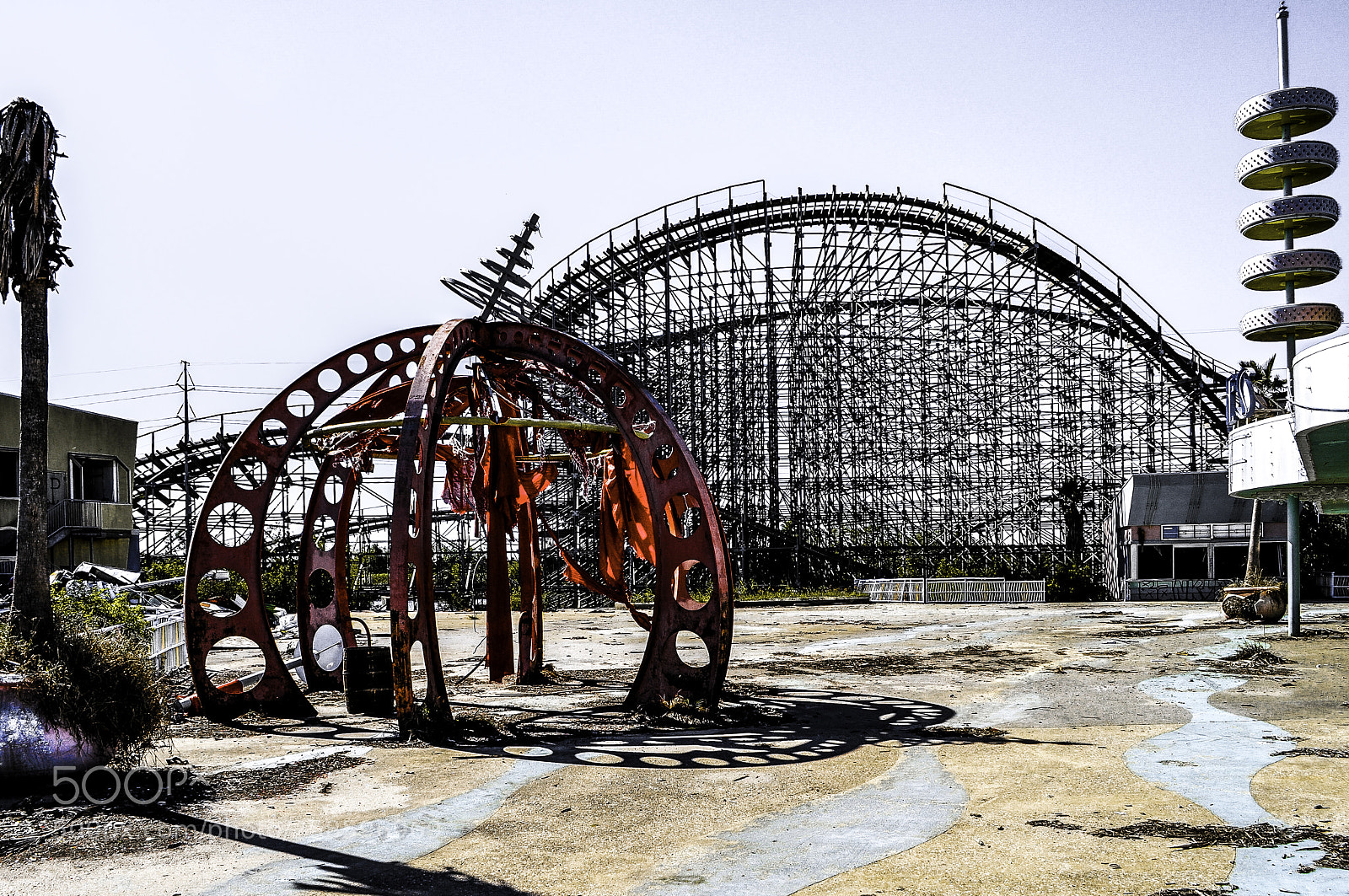 Nikon D5000 sample photo. Six flags - roller photography