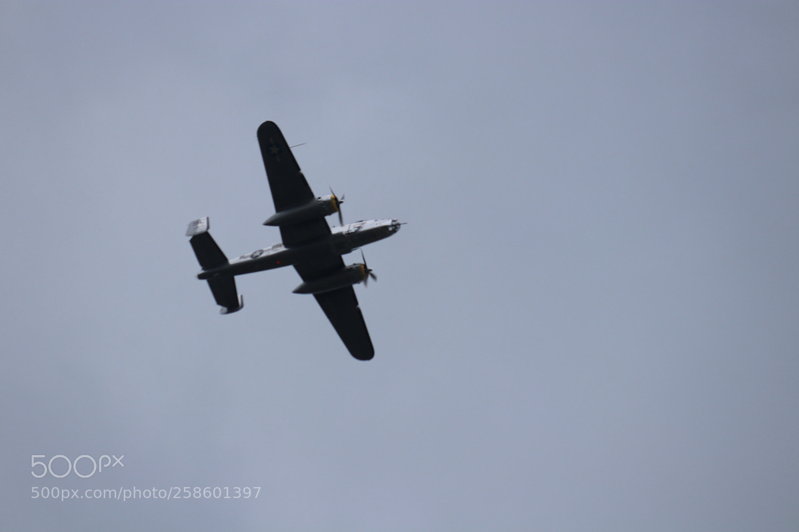 Canon EOS 80D sample photo. B-25 flyby photography