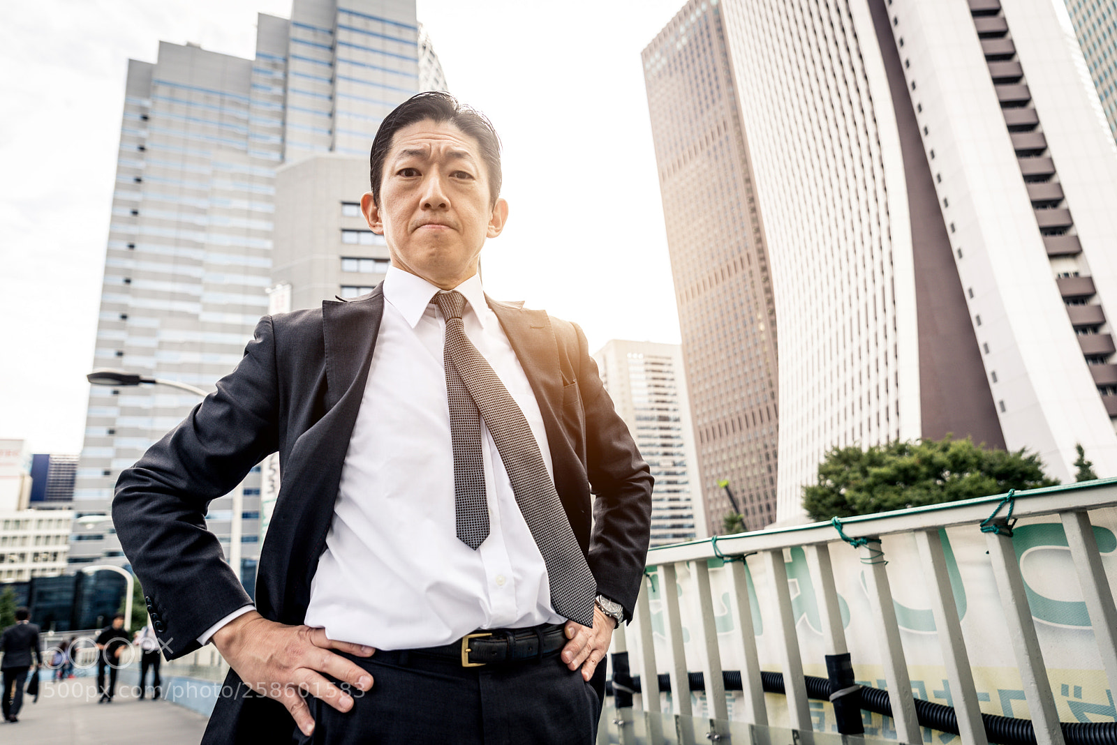 Nikon D610 sample photo. Japanese businessman in tokyo photography