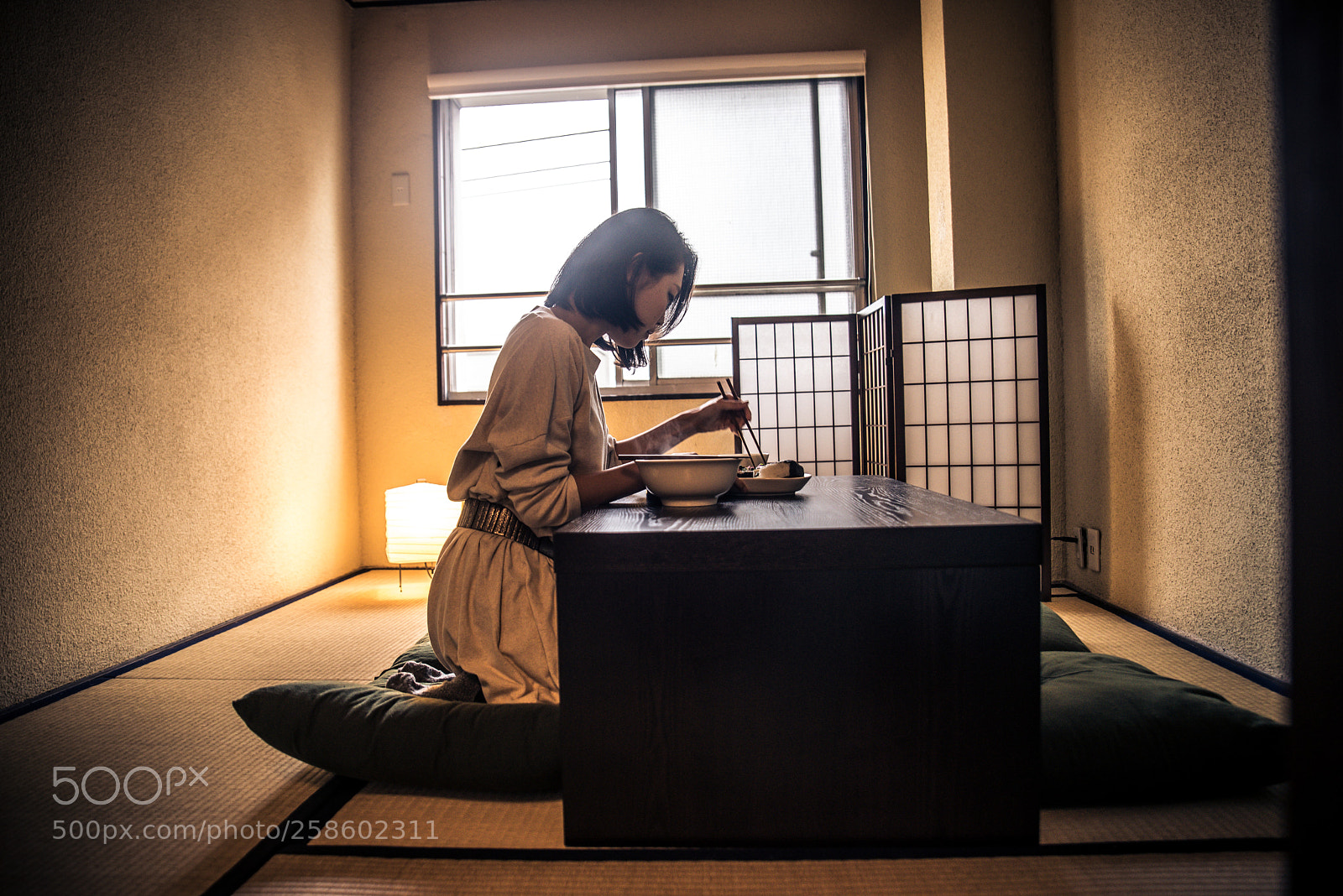 Nikon D610 sample photo. Japanese woman eating in photography