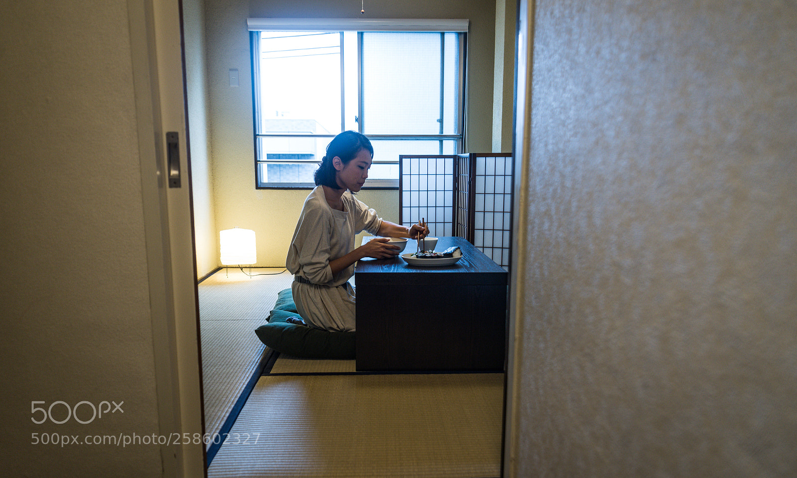 Nikon D610 sample photo. Japanese woman eating in photography