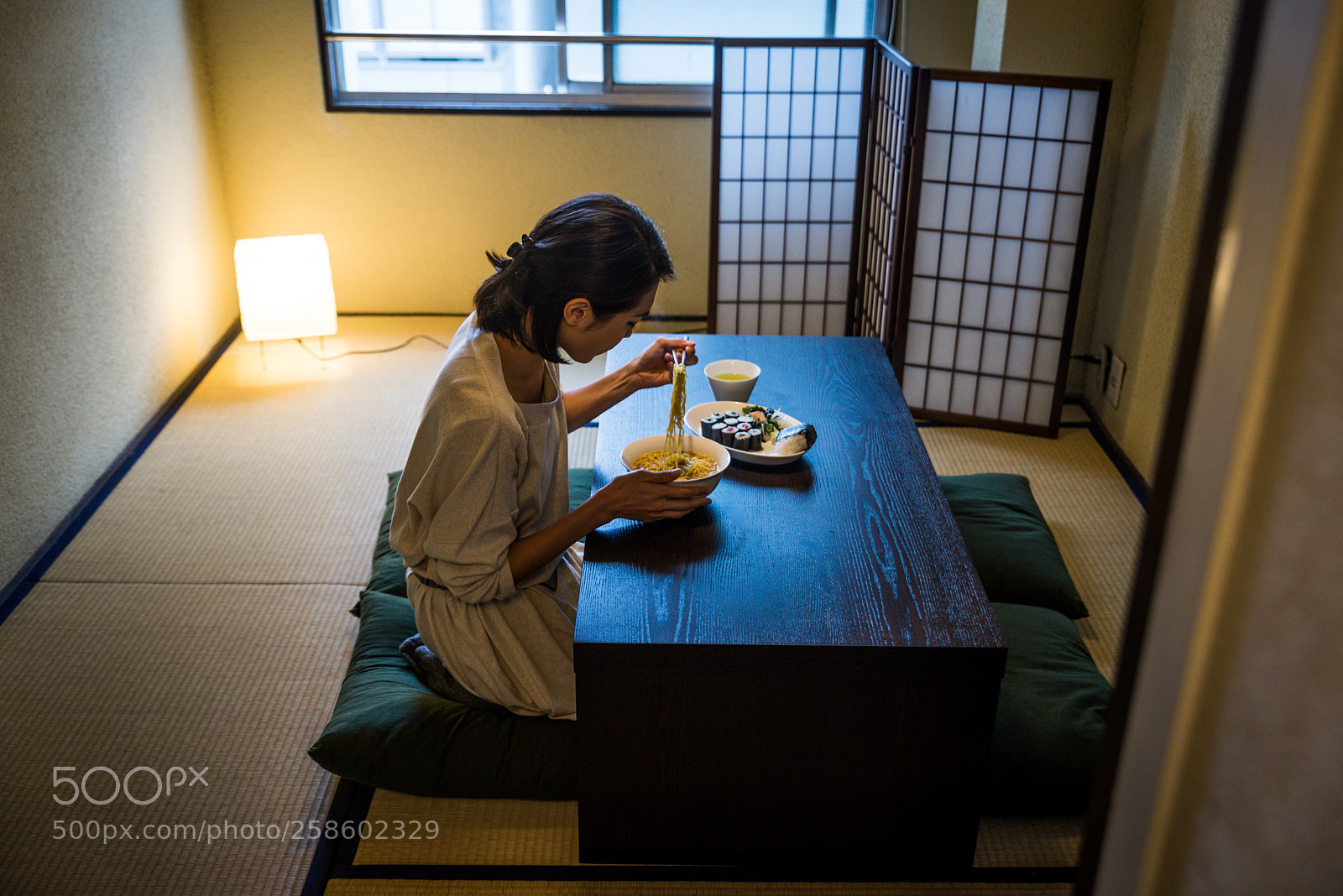 Nikon D610 sample photo. Japanese woman eating in photography