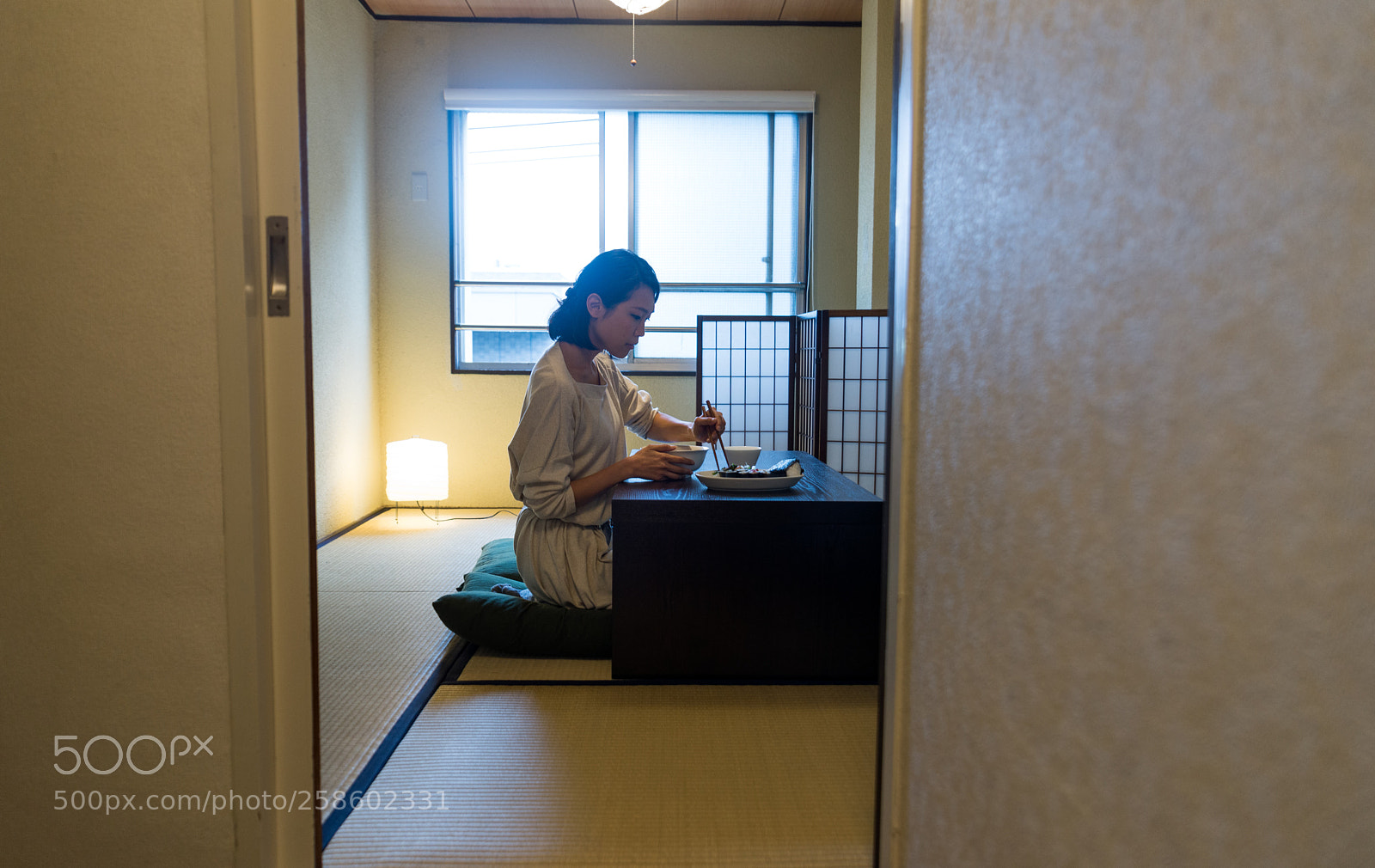 Nikon D610 sample photo. Japanese woman eating in photography