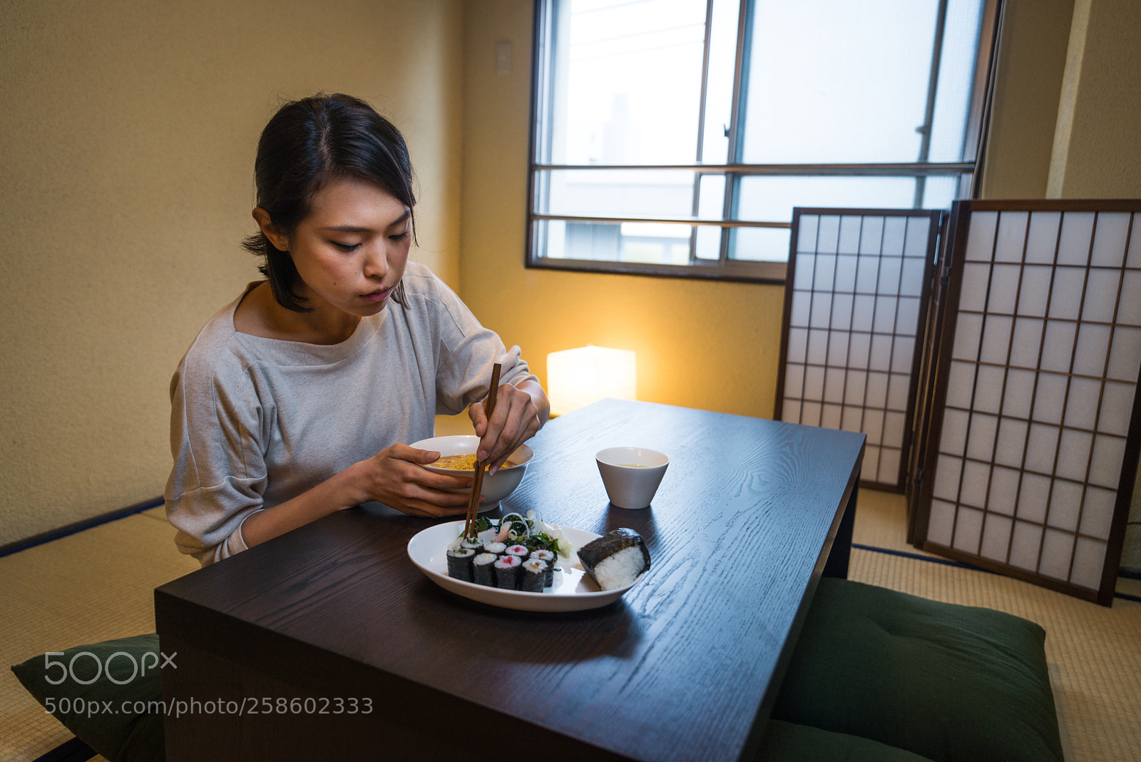 Nikon D610 sample photo. Japanese woman eating in photography