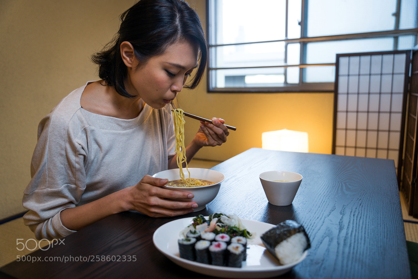Nikon D610 sample photo. Japanese woman eating in photography