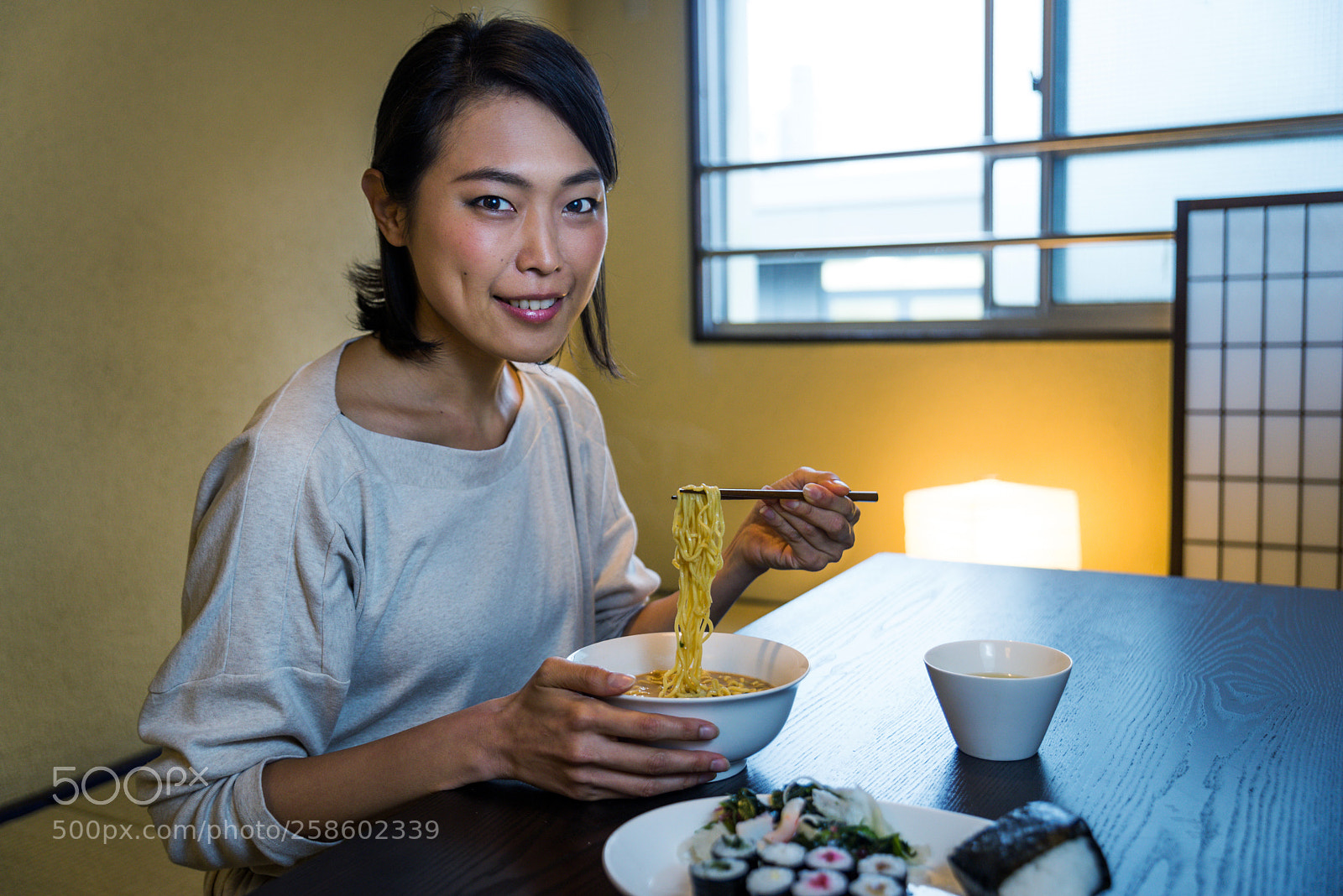 Nikon D610 sample photo. Japanese woman eating in photography
