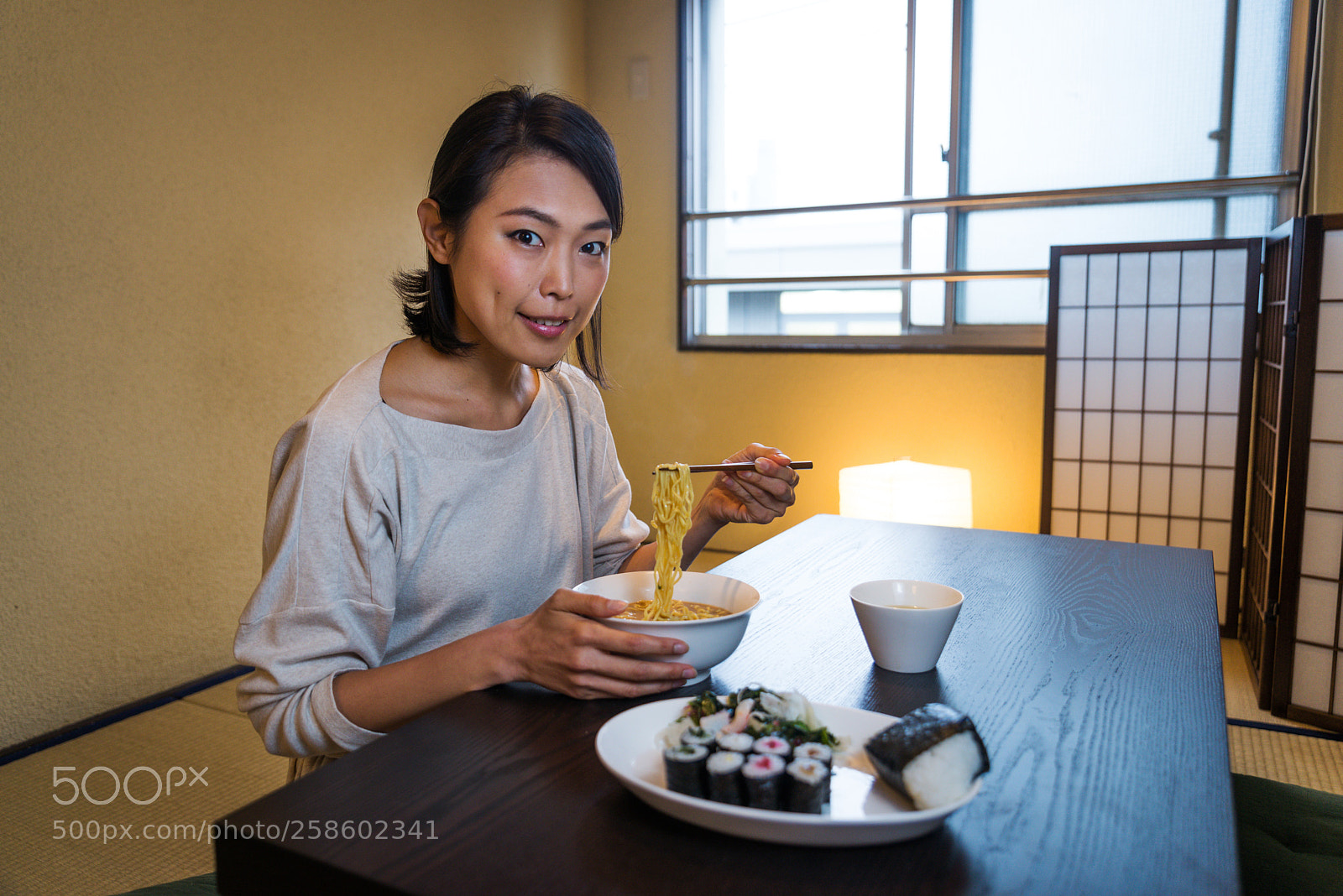Nikon D610 sample photo. Japanese woman eating in photography