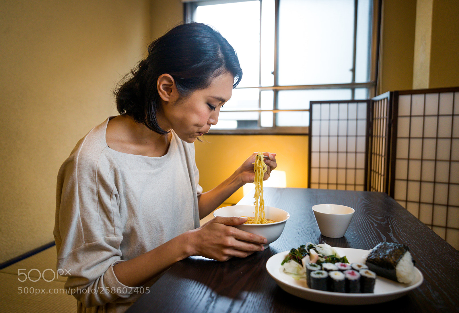 Nikon D610 sample photo. Japanese woman eating in photography
