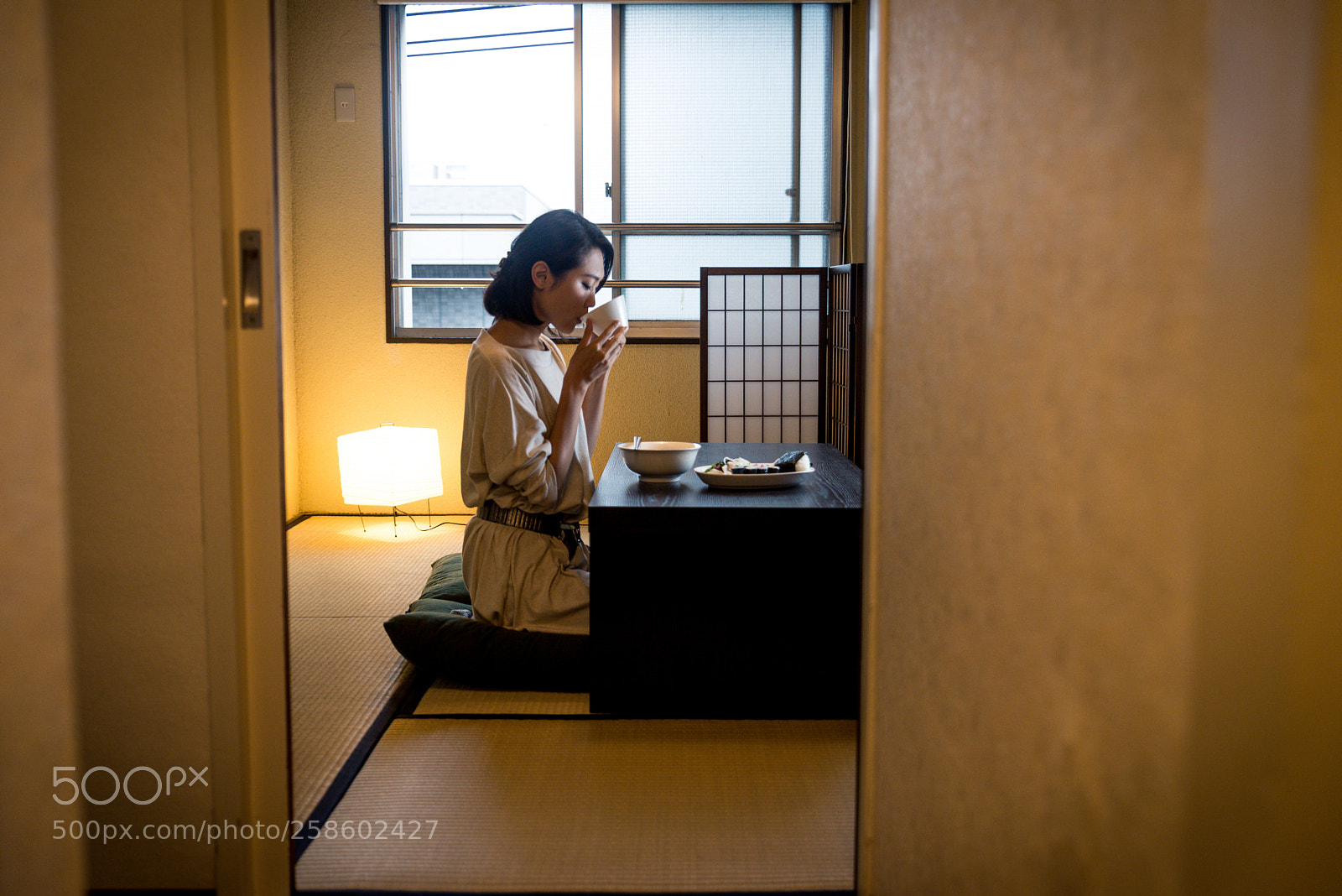 Nikon D610 sample photo. Japanese woman eating in photography