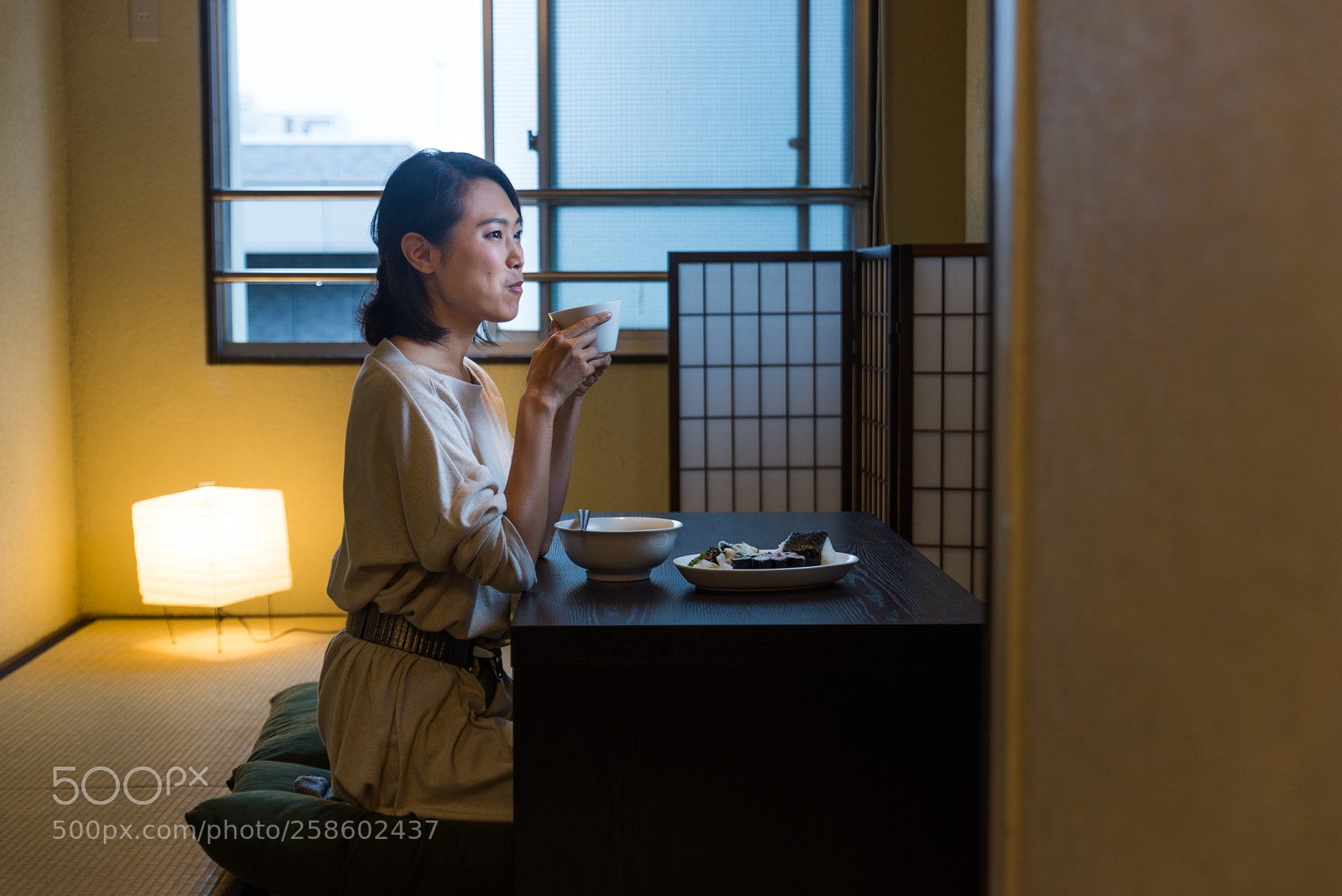 Nikon D610 sample photo. Japanese woman eating in photography