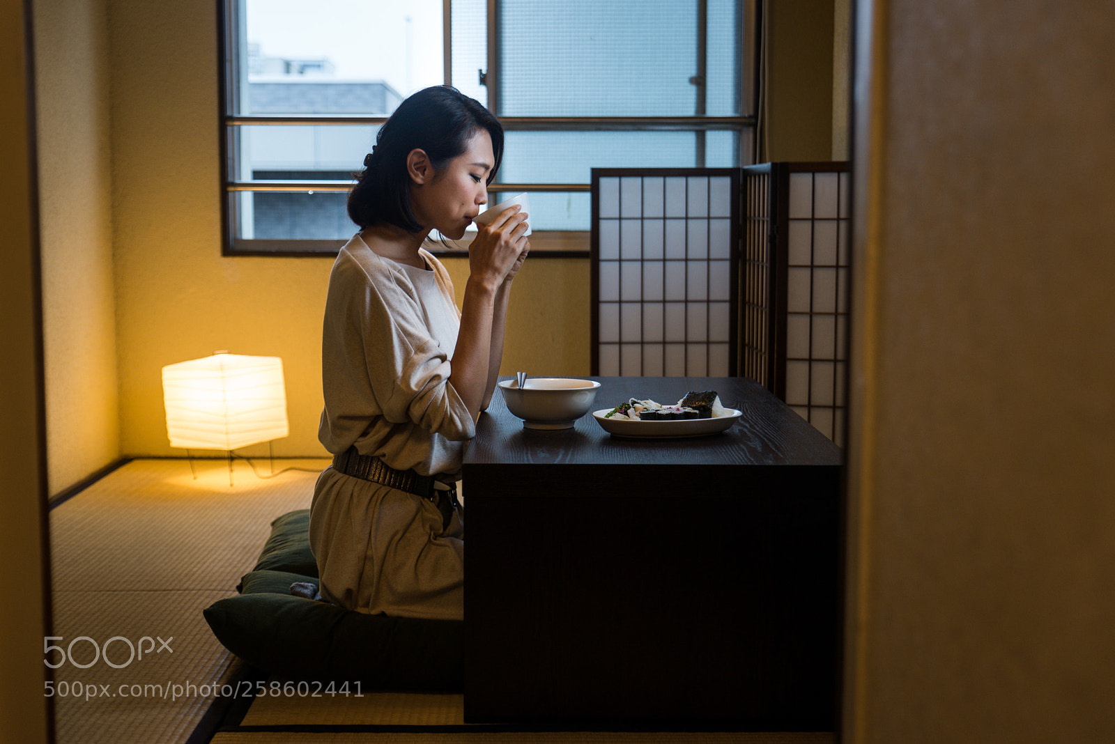 Nikon D610 sample photo. Japanese woman eating in photography