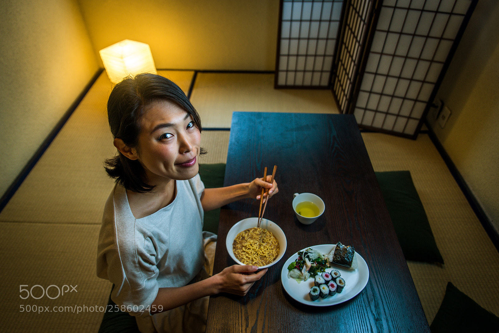 Nikon D610 sample photo. Japanese woman eating in photography