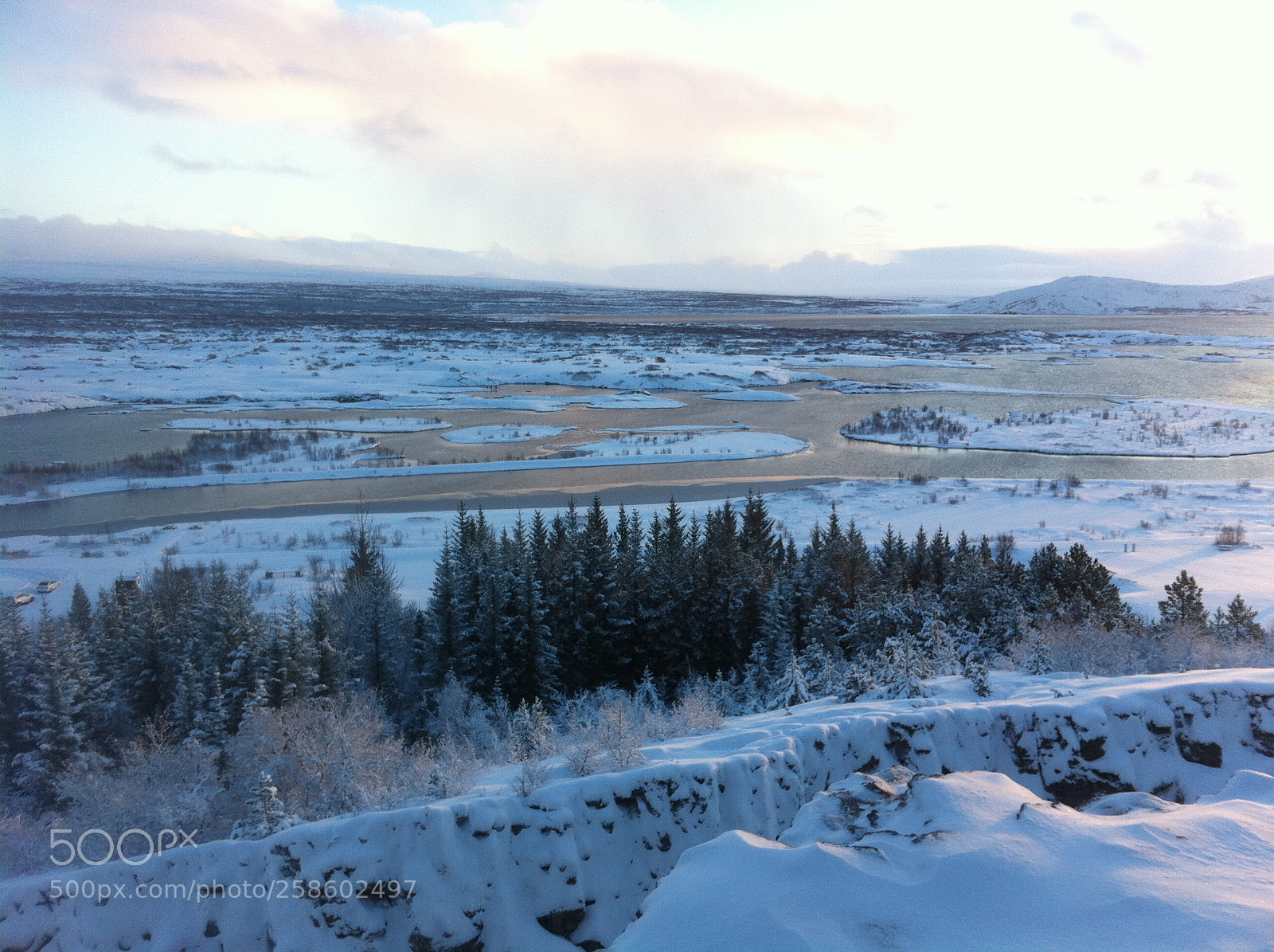 Apple iPhone 4 sample photo. Frozen landscape photography