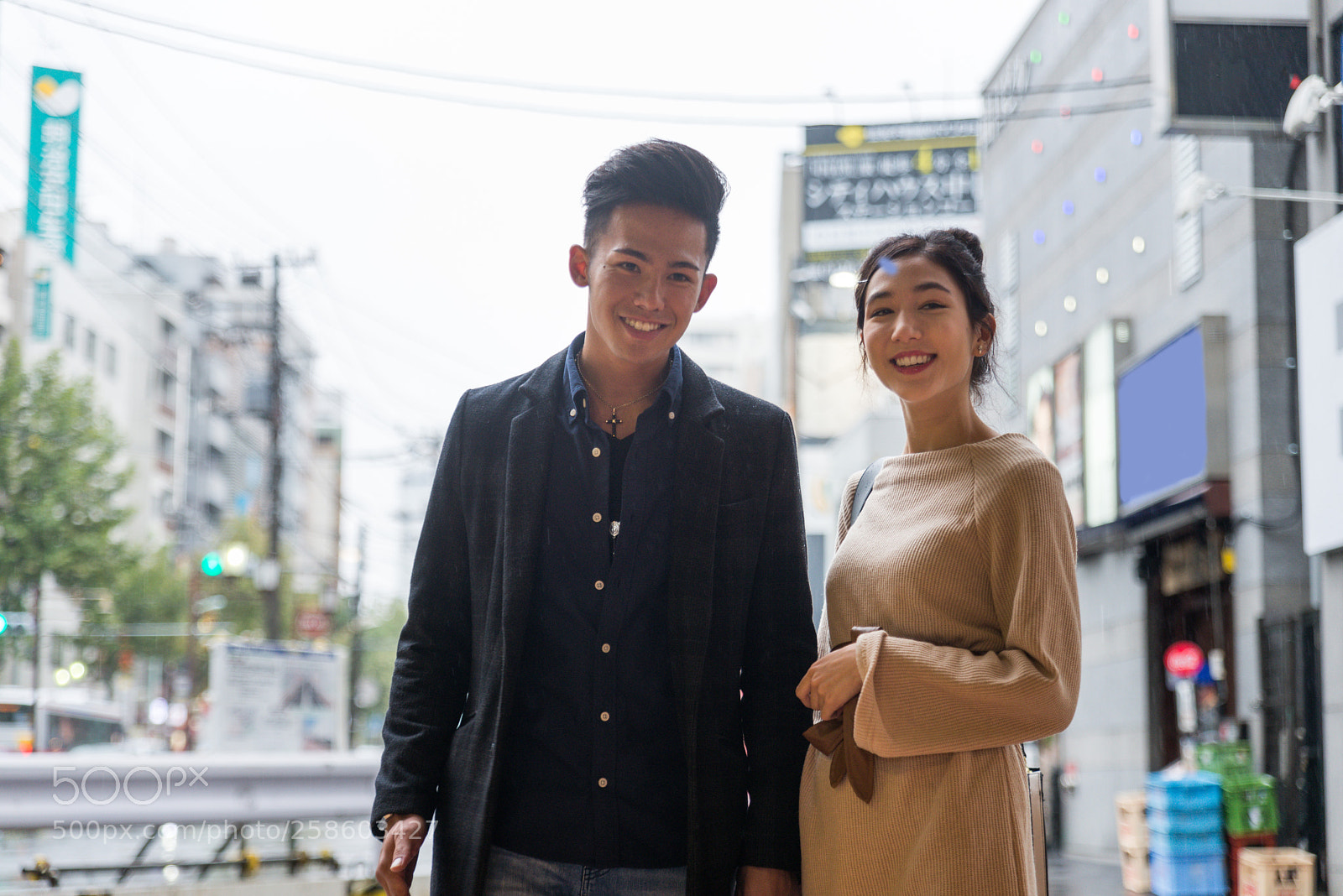 Nikon D610 sample photo. Happy japanese couple dating photography