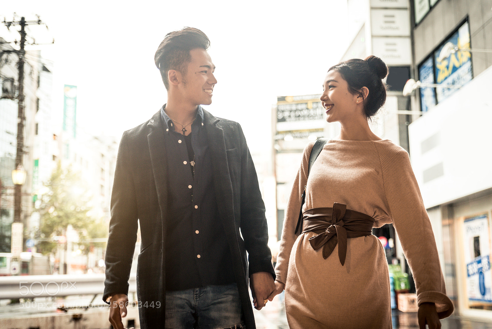 Nikon D610 sample photo. Happy japanese couple dating photography