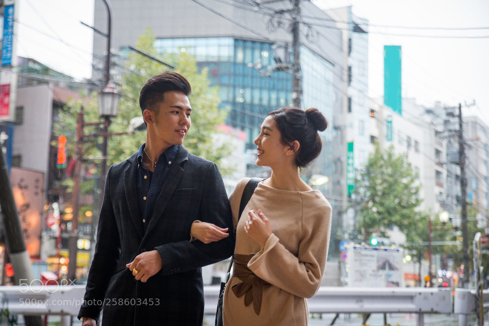 Nikon D610 sample photo. Happy japanese couple dating photography