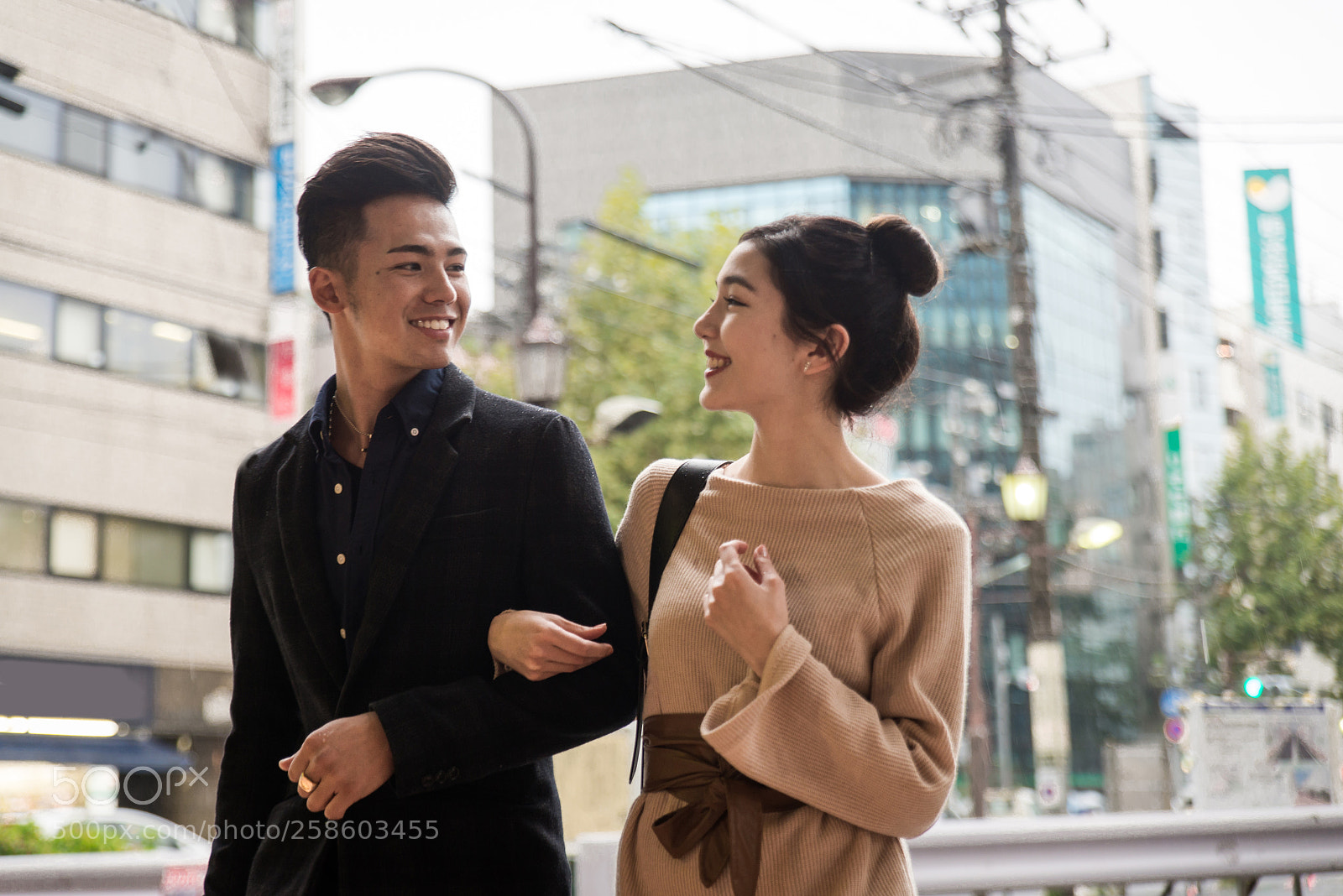 Nikon D610 sample photo. Happy japanese couple dating photography