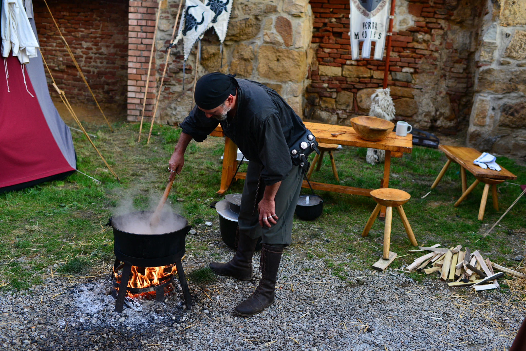 Nikon D800 sample photo. Cooking in the street 2 photography