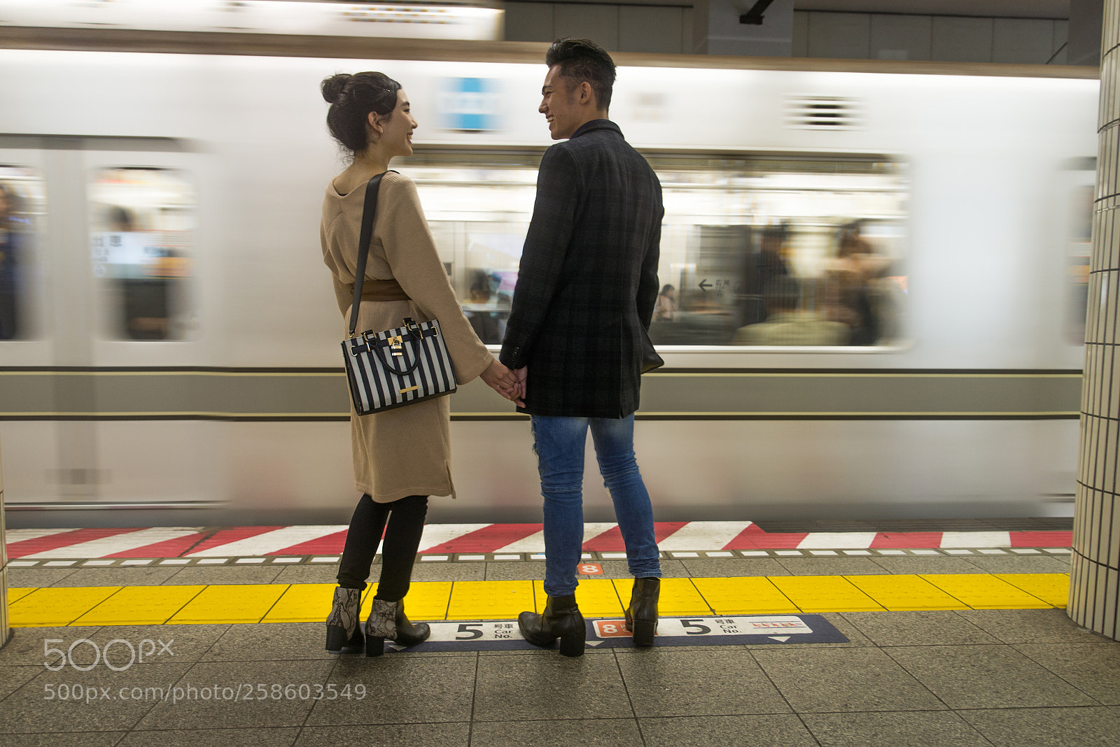Nikon D610 sample photo. Happy japanese couple dating photography