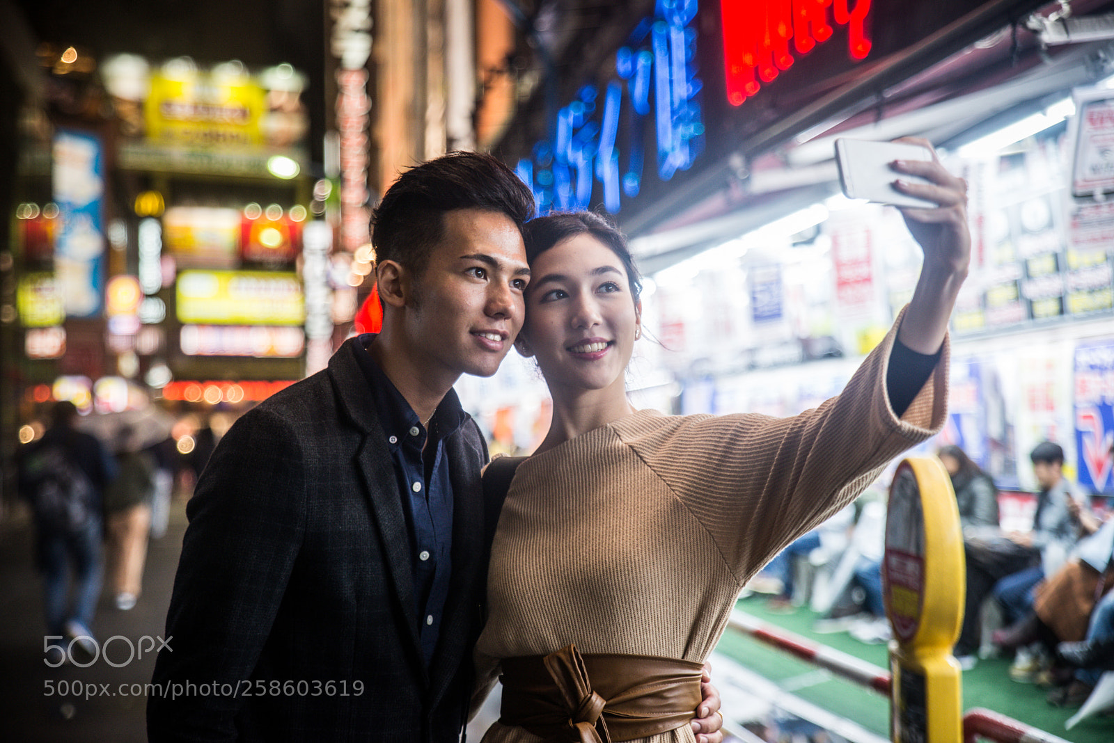 Nikon D610 sample photo. Happy japanese couple dating photography