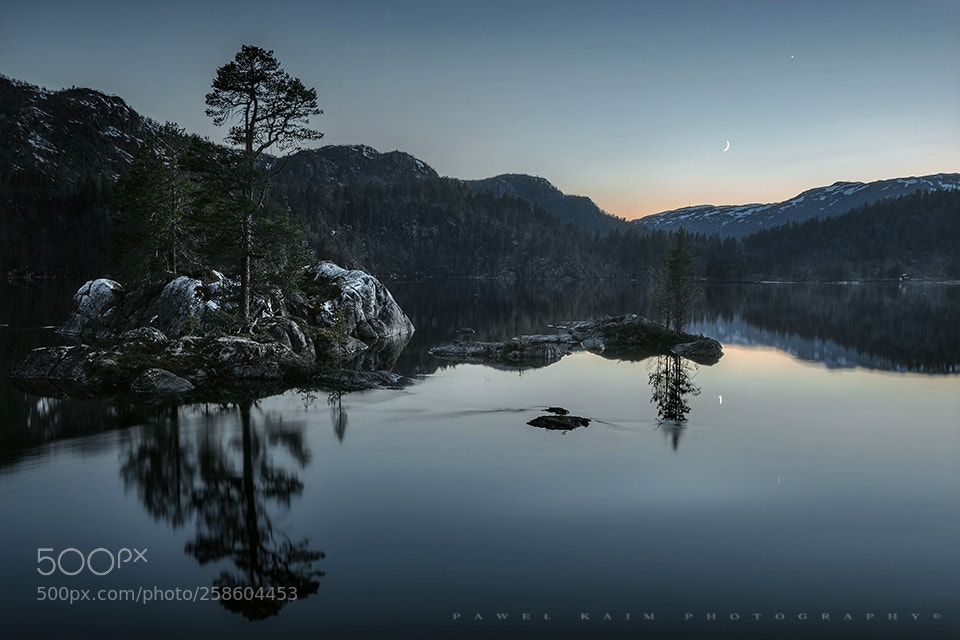Nikon D5500 sample photo. Blue hour in telemark photography