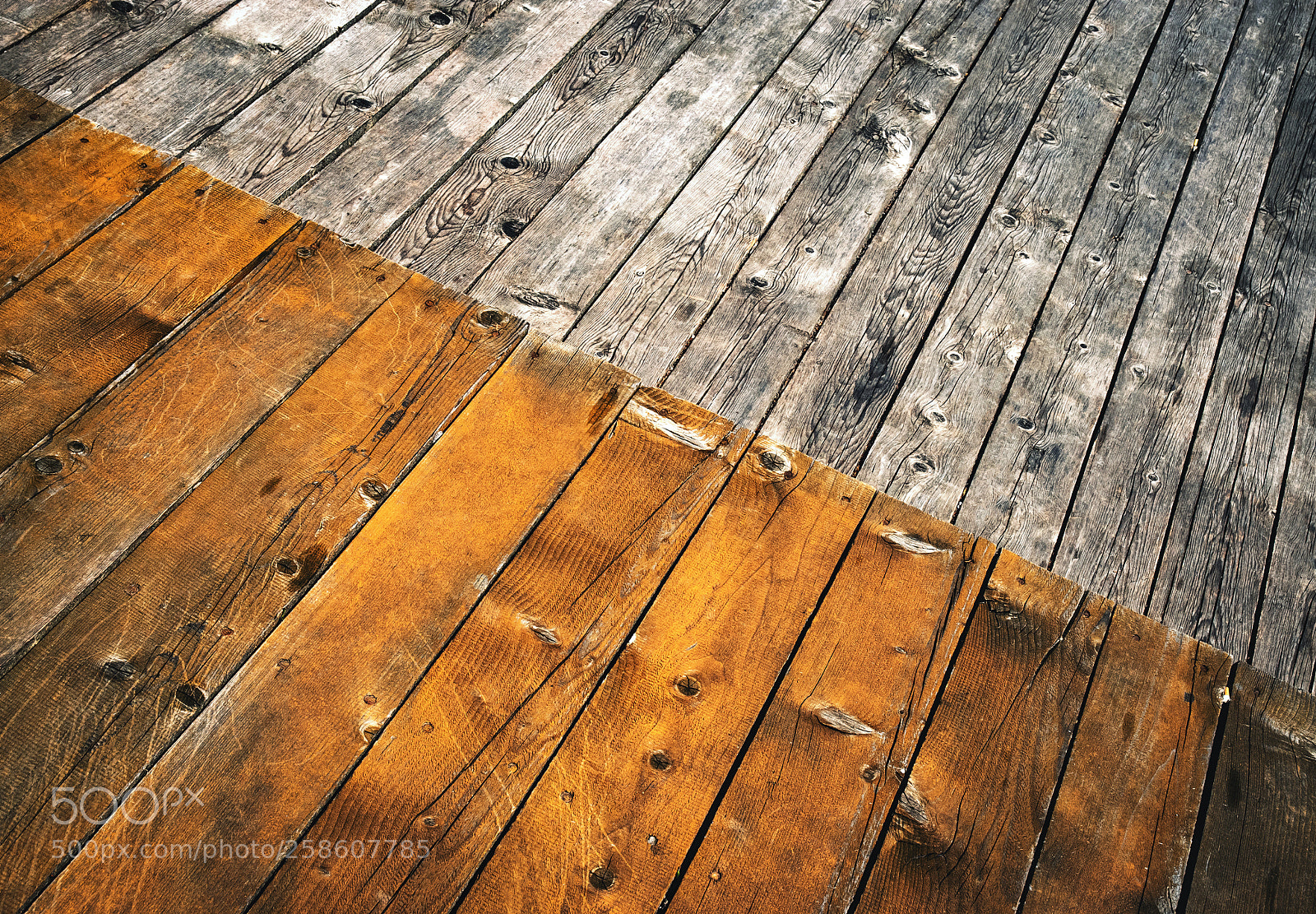 Nikon D5500 sample photo. Slant two colored wooden photography