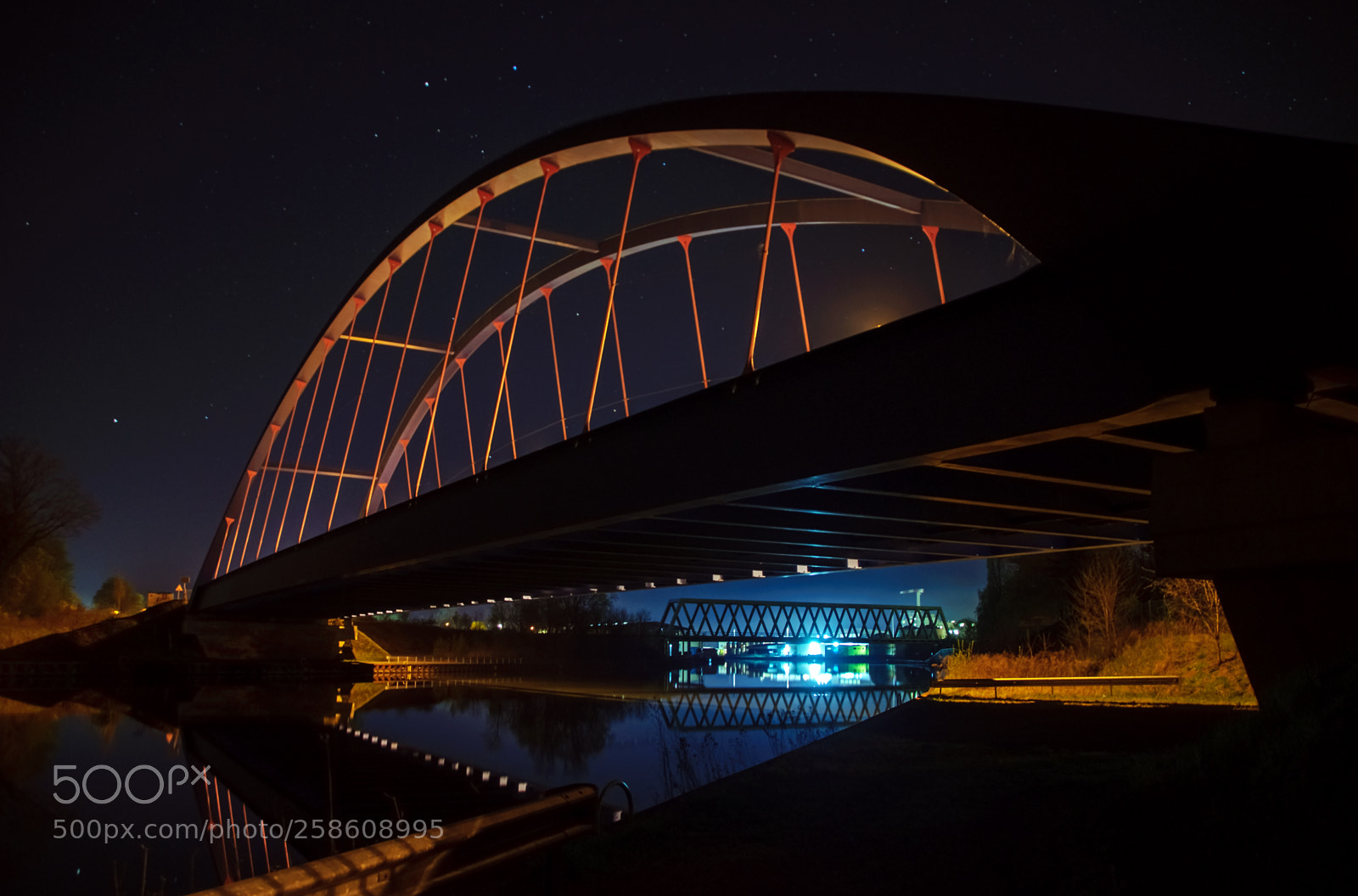 Nikon D90 sample photo. Friedensbrücke bei nacht photography