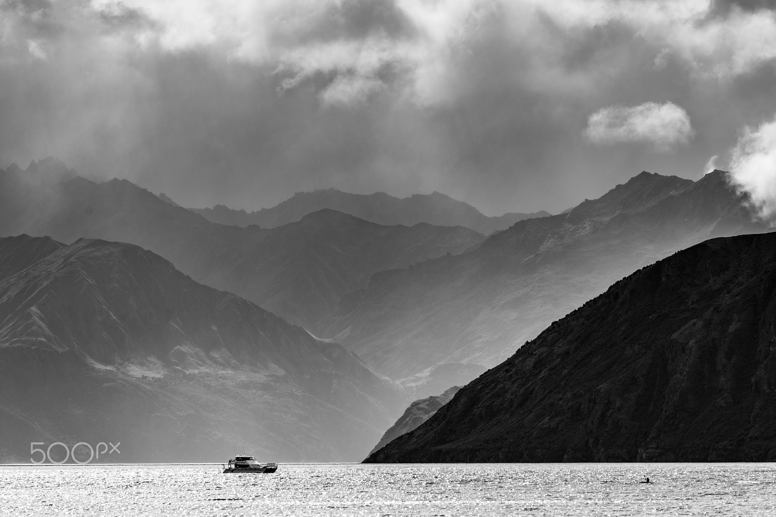 Sony a7R II sample photo. Boat and kayaker at photography