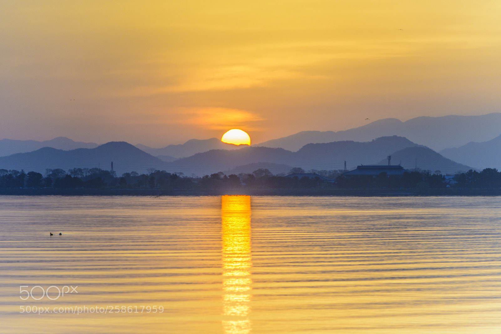 Nikon D800 sample photo. Sun rise at biwa photography
