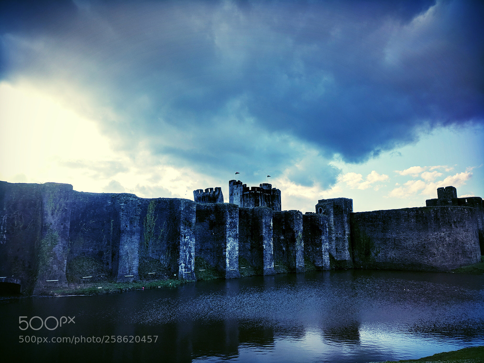Google Pixel sample photo. Caerphilly castle photography