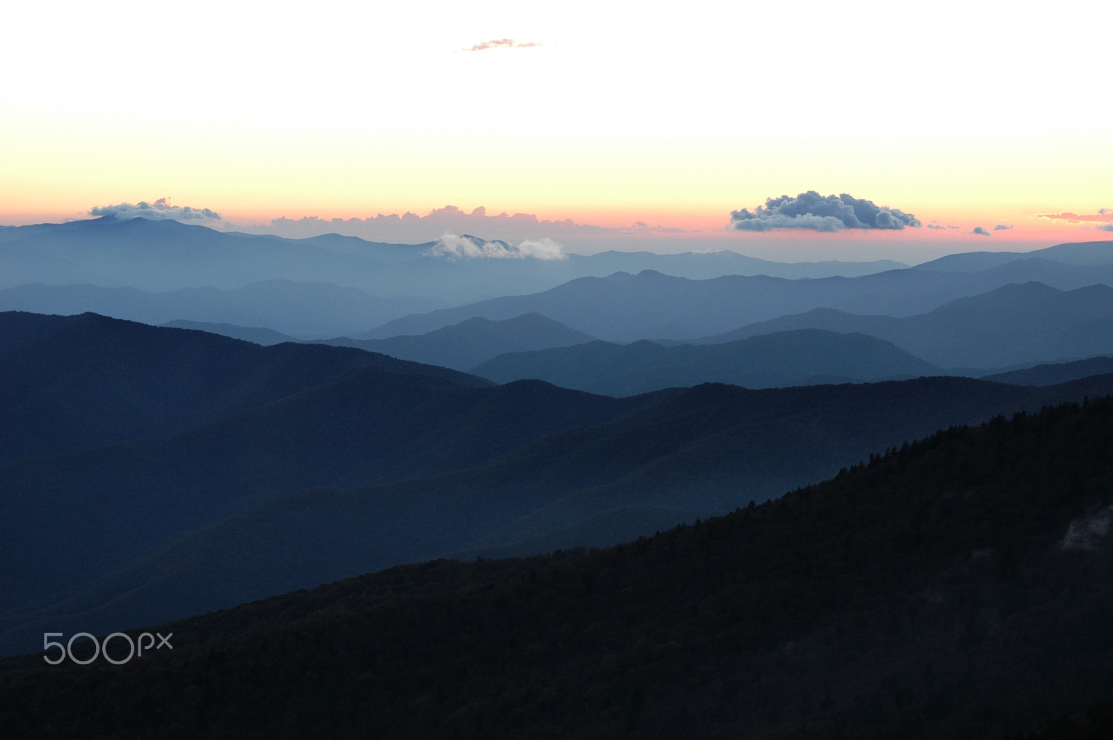 Nikon D100 sample photo. Mountains at sunset photography
