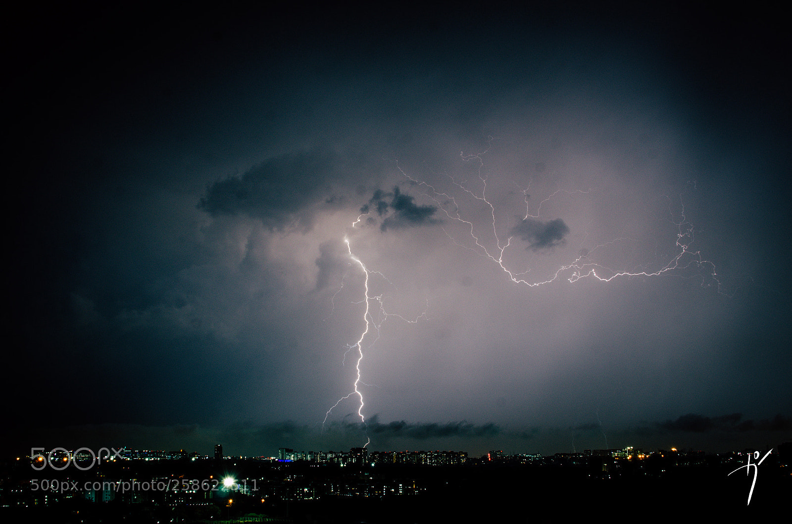 Nikon D7000 sample photo. Thunder photography