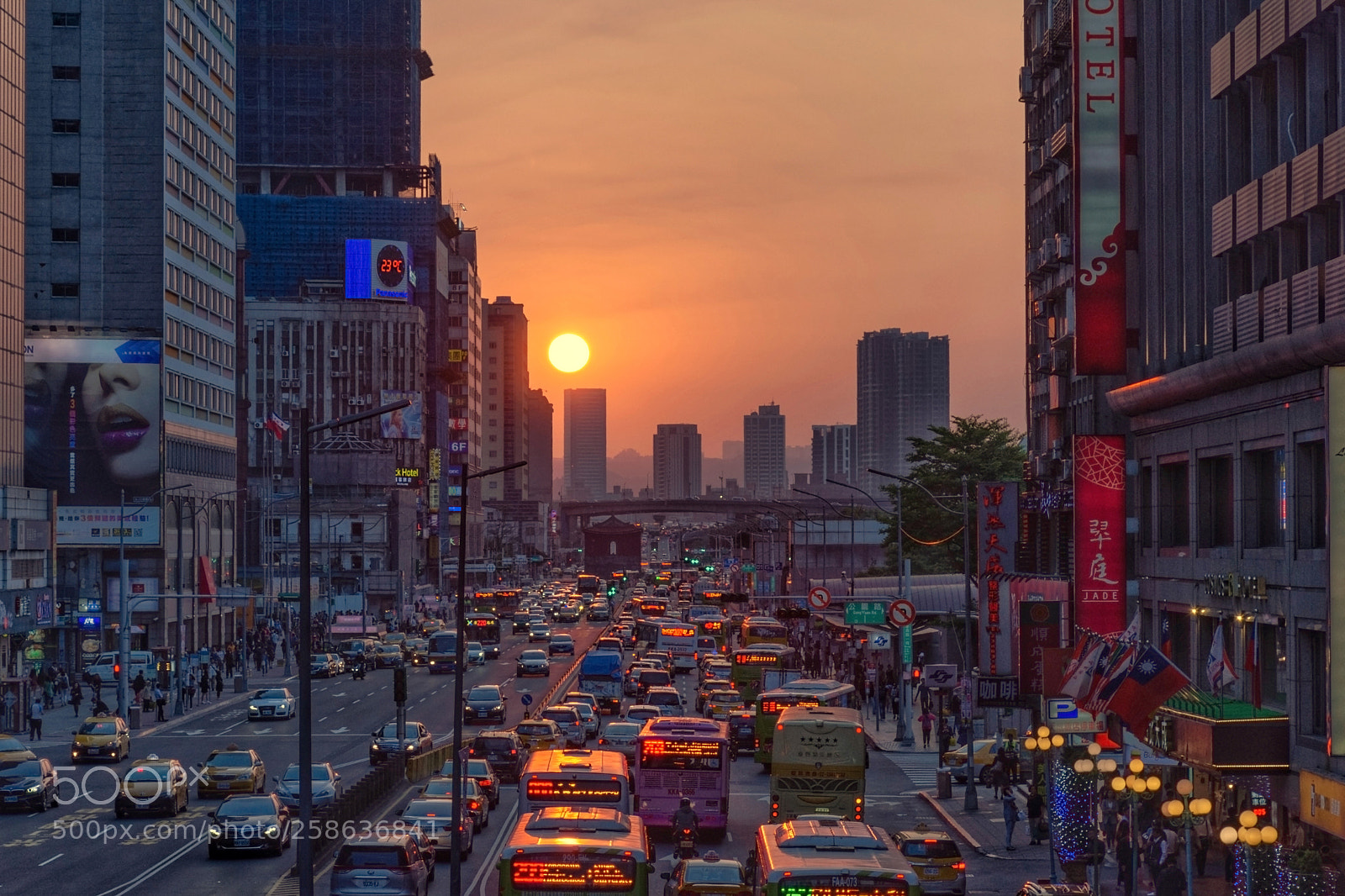 Nikon D7200 sample photo. Taipei sunset photography