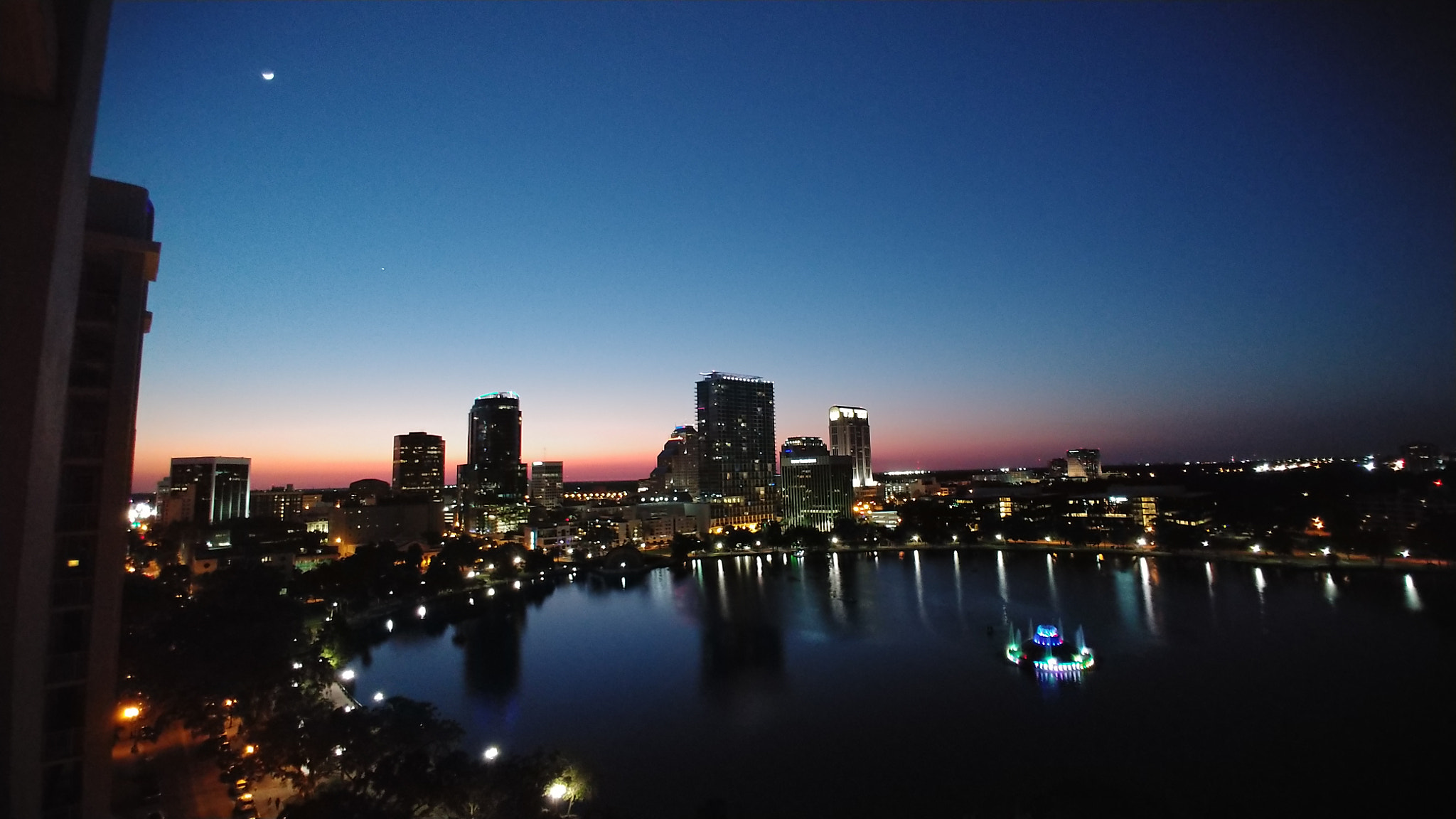 LG V30 sample photo. Sunset in orlando photography