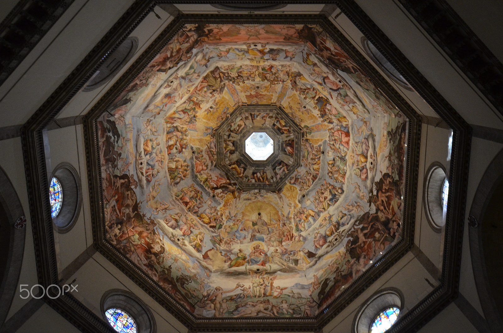 Nikon D5100 sample photo. Ceiling of florence cathedral, italy photography