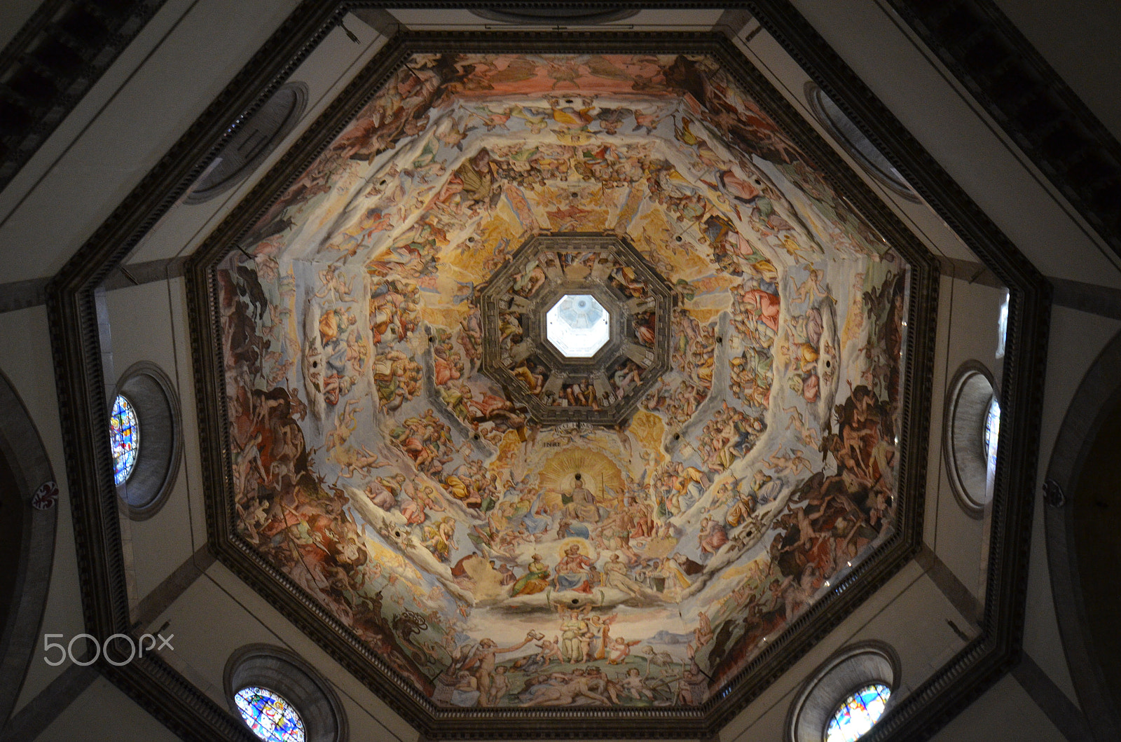 Nikon D5100 sample photo. Ceiling of florence cathedral, italy photography