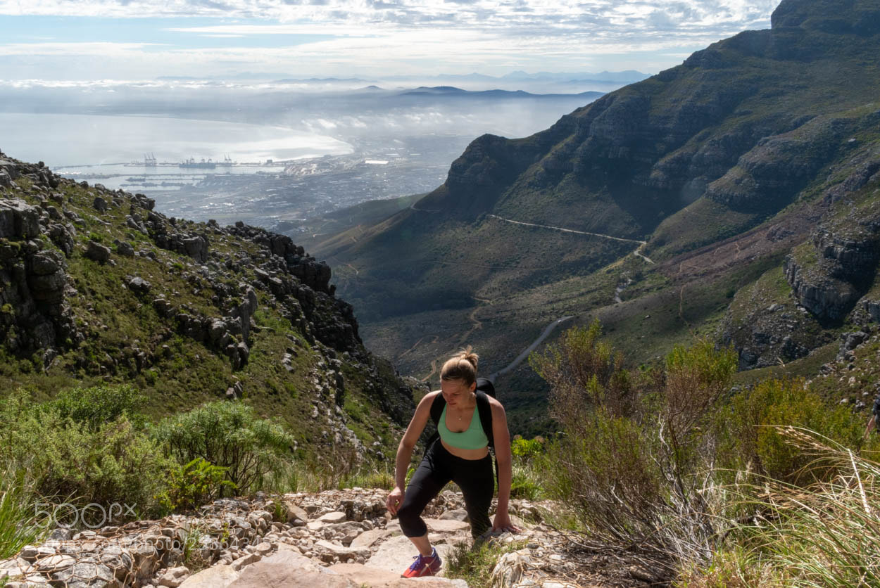 Nikon D5600 sample photo. Climbing table mountain photography