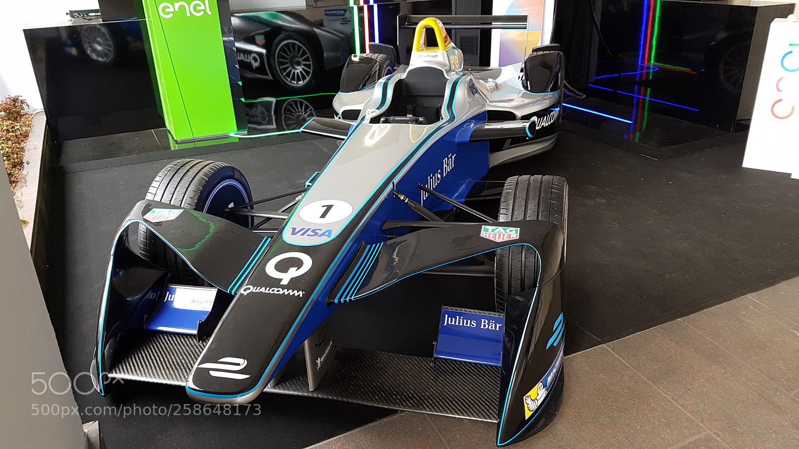 Samsung Galaxy S7 sample photo. Enel formula-e race car photography