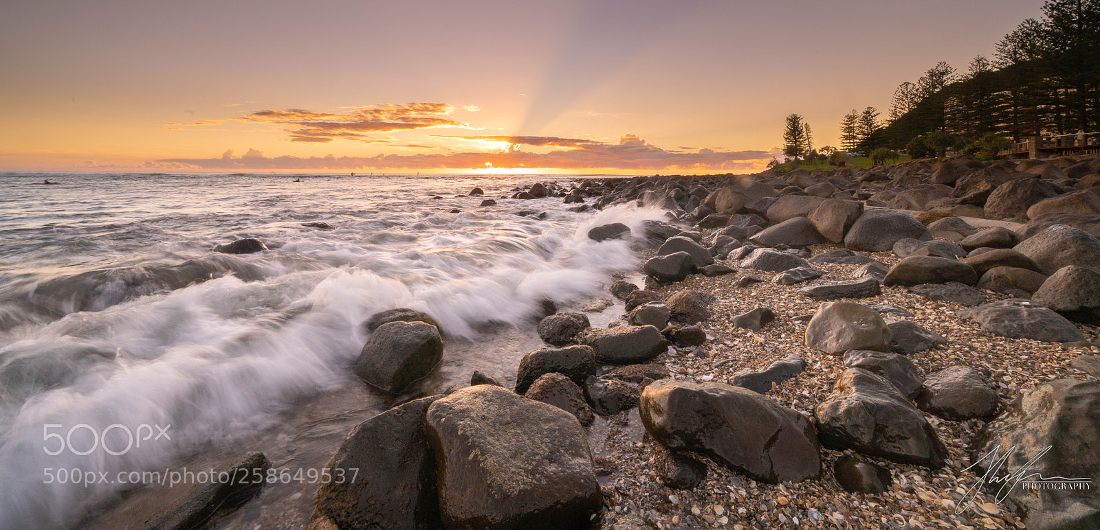 Sony a7R II sample photo. Burleigh heads sunrise photography