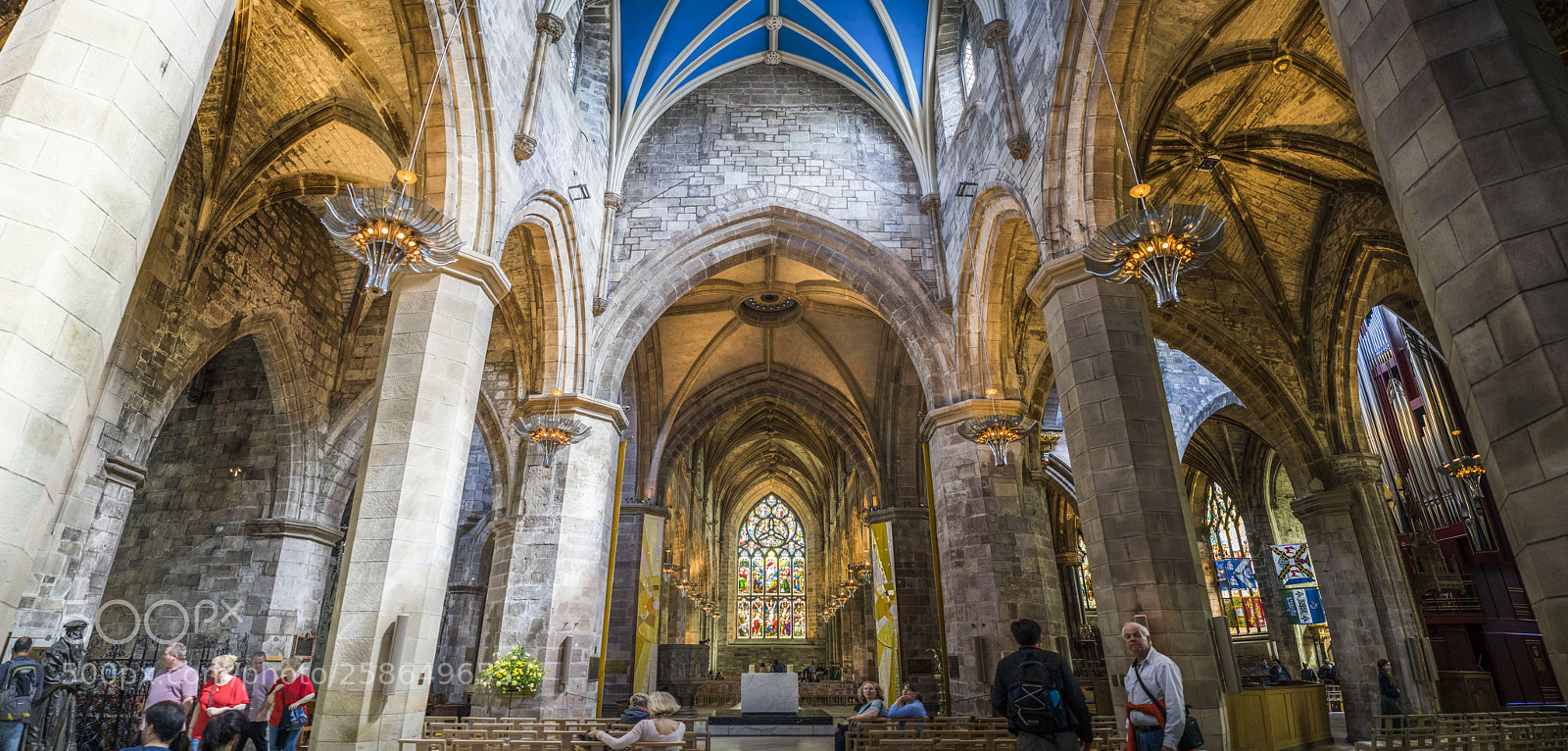 Sony a7 sample photo. Glasgow cathedral photography