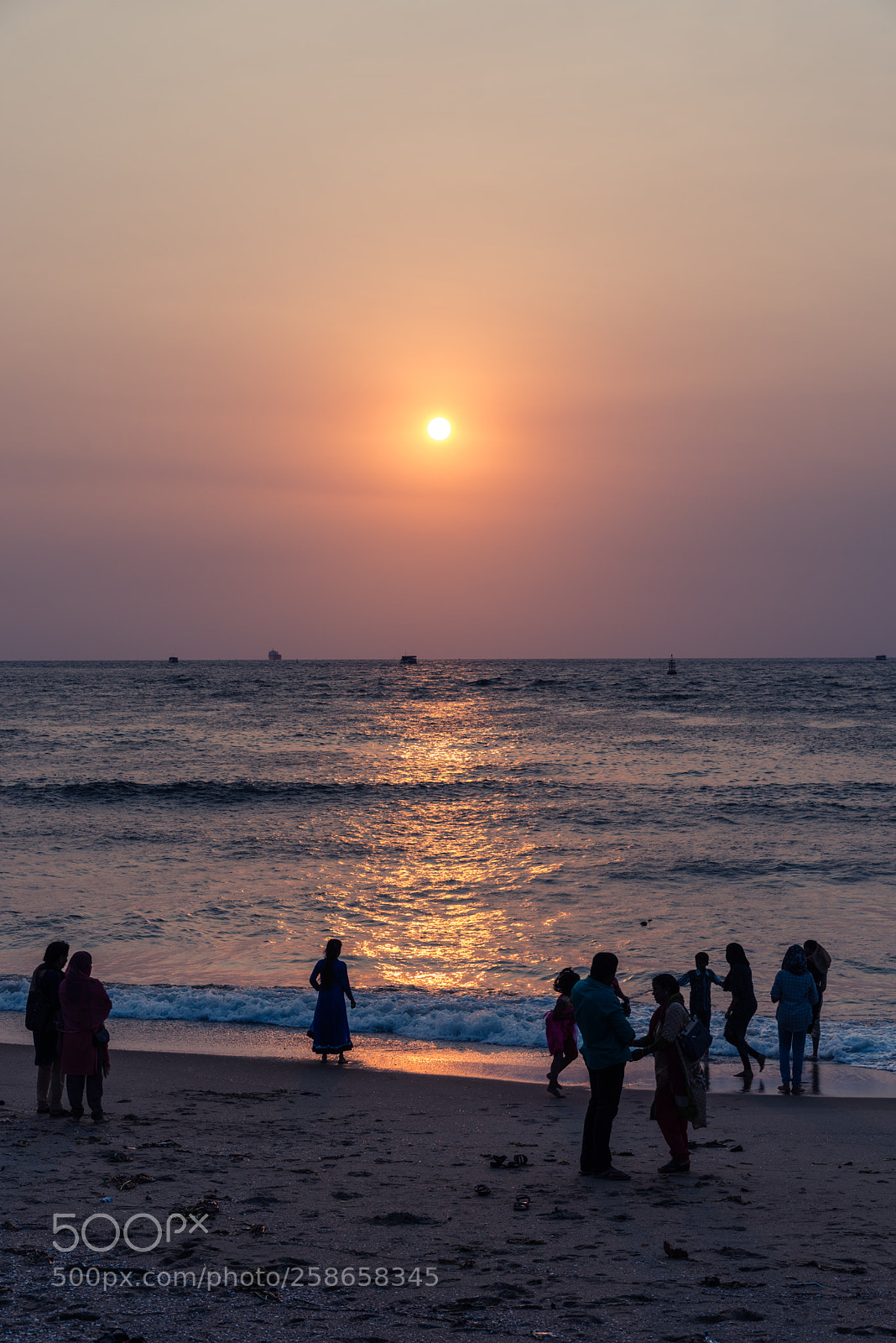 Nikon D750 sample photo. Beach silhouette photography
