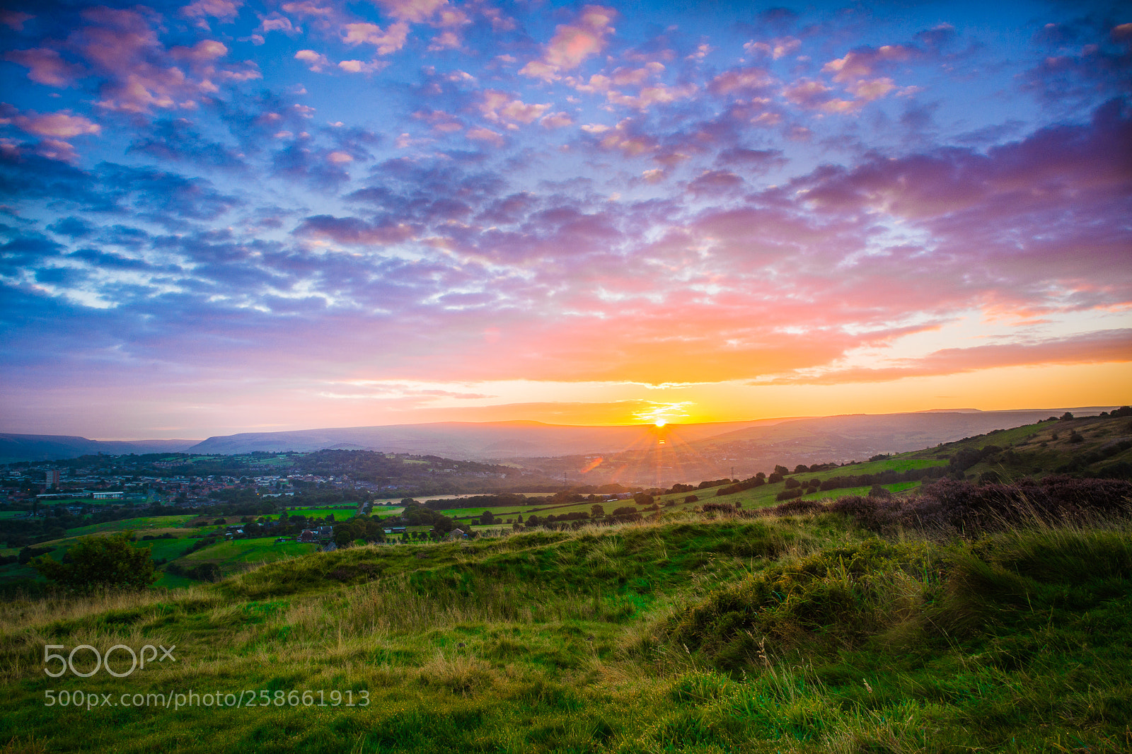 Nikon D7200 sample photo. Sunrise on werneth low photography