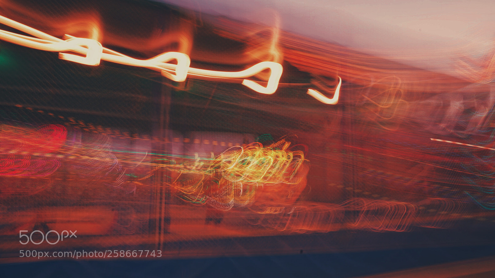 Sony a7 II sample photo. Light trails with carnival photography